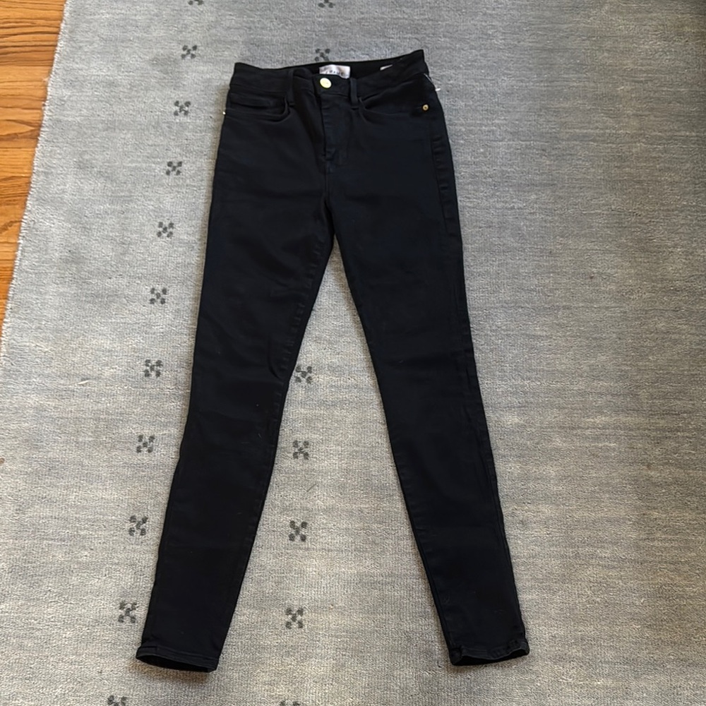 Frame Classic Black Women's  MidRise Skinny Fit Jeans - Size 1 - NWT